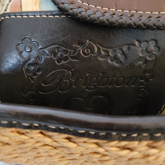 Brighton straw bag with leather trim - Picture 4 of 4